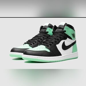 Nike Air Jordan 1 Retro High Black White Teal Shoes Sneakers